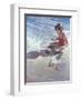 Little Girl on the Beach-Patti Mollica-Framed Premium Giclee Print