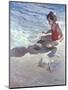 Little Girl on the Beach-Patti Mollica-Mounted Premium Giclee Print