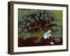 Little Girl on the Tree of Dreams-Magdolna Ban-Framed Giclee Print