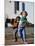Little Girl Playing Softball-Bob Winsett-Mounted Photographic Print