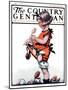 "Little Girl Playing with Flowers," Country Gentleman Cover, May 2, 1925-Sarah Stilwell Weber-Mounted Giclee Print