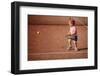 Little Girl Plays Tennis-ababaka-Framed Photographic Print