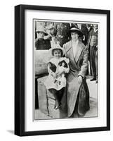 Little Girl Rescued from the 'Lusitania' 1915-null-Framed Photographic Print