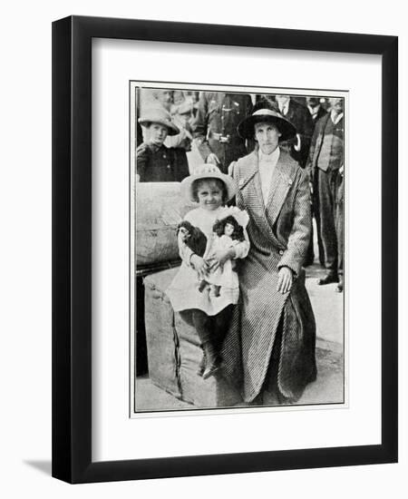 Little Girl Rescued from the 'Lusitania' 1915-null-Framed Photographic Print