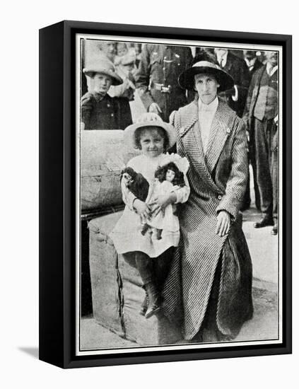 Little Girl Rescued from the 'Lusitania' 1915-null-Framed Stretched Canvas