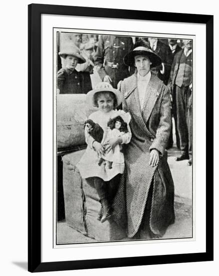 Little Girl Rescued from the 'Lusitania' 1915-null-Framed Photographic Print