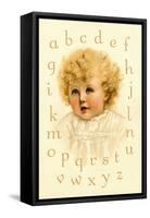 Little Girl's Alphabet-Ida Waugh-Framed Stretched Canvas