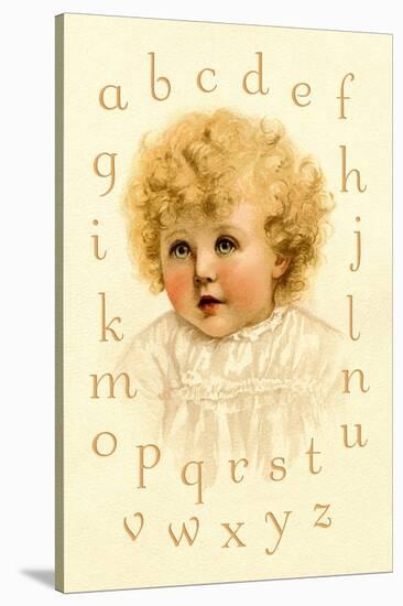 Little Girl's Alphabet-Ida Waugh-Stretched Canvas