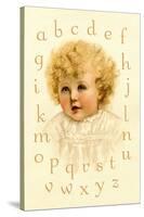 Little Girl's Alphabet-Ida Waugh-Stretched Canvas
