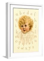 Little Girl's Alphabet-Ida Waugh-Framed Art Print