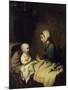 Little Girl Saying Her Prayers in Bed-Johann Georg Meyer von Bremen-Mounted Giclee Print