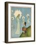 Little Girl Sets out to Find Her Seven Brothers and Receives Help from an Angelic Lady-Willy Planck-Framed Art Print