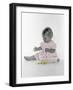 Little Girl Sitting with Flower Tucked Behind Her Ear-Nora Hernandez-Framed Giclee Print