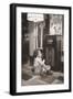 Little Girl Smiles as She Enjoys a Radio Program in the 1930s-null-Framed Photo