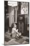 Little Girl Smiles as She Enjoys a Radio Program in the 1930s-null-Mounted Photo