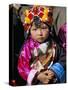 Little Girl Wearing Traditional Amber Jewellery at Yushu, Qinghai Province, China-Occidor Ltd-Stretched Canvas
