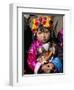 Little Girl Wearing Traditional Amber Jewellery at Yushu, Qinghai Province, China-Occidor Ltd-Framed Photographic Print