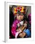 Little Girl Wearing Traditional Amber Jewellery at Yushu, Qinghai Province, China-Occidor Ltd-Framed Photographic Print