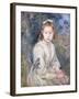 Little Girl with a Bird, 1891-Berthe Morisot-Framed Giclee Print