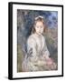 Little Girl with a Bird, 1891-Berthe Morisot-Framed Giclee Print