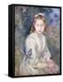 Little Girl with a Bird, 1891-Berthe Morisot-Framed Stretched Canvas