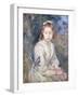 Little Girl with a Bird (Petite Fille a l'Oiseau). 1891-Berthe Morisot-Framed Giclee Print