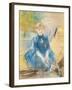 Little Girl with a Blue Jersey, 1886 (Pastel on Canvas)-Berthe Morisot-Framed Giclee Print