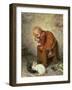 Little Girl with a Rabbit-Hermann Kaulbach-Framed Giclee Print