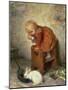 Little Girl with a Rabbit-Hermann Kaulbach-Mounted Giclee Print