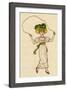 Little Girl with a Skipping Rope-Kate Greenaway-Framed Art Print
