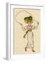 Little Girl with a Skipping Rope-Kate Greenaway-Framed Art Print