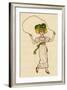 Little Girl with a Skipping Rope-Kate Greenaway-Framed Art Print