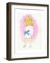 Little Girl with Bow, 1970s-George Adamson-Framed Giclee Print