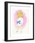 Little Girl with Bow, 1970s-George Adamson-Framed Giclee Print