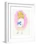 Little Girl with Bow, 1970s-George Adamson-Framed Giclee Print