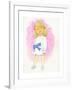 Little Girl with Bow, 1970s-George Adamson-Framed Giclee Print