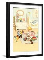 Little Girl with Box of Candy-null-Framed Art Print