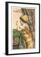 Little Girl with Butterfly-null-Framed Art Print