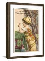 Little Girl with Butterfly-null-Framed Art Print