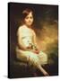 Little Girl with Flowers or Innocence, Portrait of Nancy Graham-Sir Henry Raeburn-Stretched Canvas