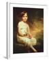 Little Girl with Flowers or Innocence, Portrait of Nancy Graham-Sir Henry Raeburn-Framed Giclee Print