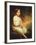 Little Girl with Flowers or Innocence, Portrait of Nancy Graham-Sir Henry Raeburn-Framed Giclee Print