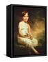 Little Girl with Flowers or Innocence, Portrait of Nancy Graham-Sir Henry Raeburn-Framed Stretched Canvas