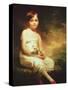 Little Girl with Flowers or Innocence, Portrait of Nancy Graham-Sir Henry Raeburn-Stretched Canvas