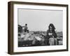 Little Girl with Her Kitten and Brother Looking on at Wreckage After Tornado-Grey Villet-Framed Photographic Print