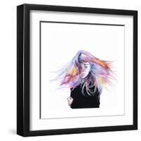 Little Girl-Agnes Cecile-Framed Art Print