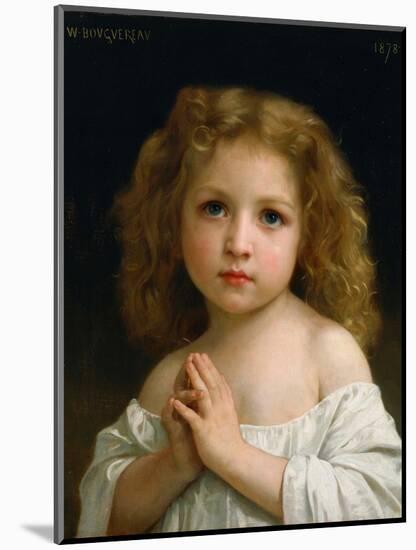 Little Girl-William Adolphe Bouguereau-Mounted Giclee Print