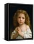 Little Girl-William Adolphe Bouguereau-Framed Stretched Canvas