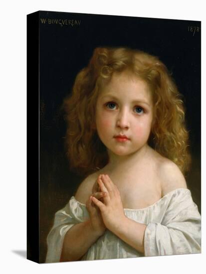 Little Girl-William Adolphe Bouguereau-Stretched Canvas