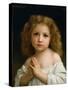 Little Girl-William Adolphe Bouguereau-Stretched Canvas